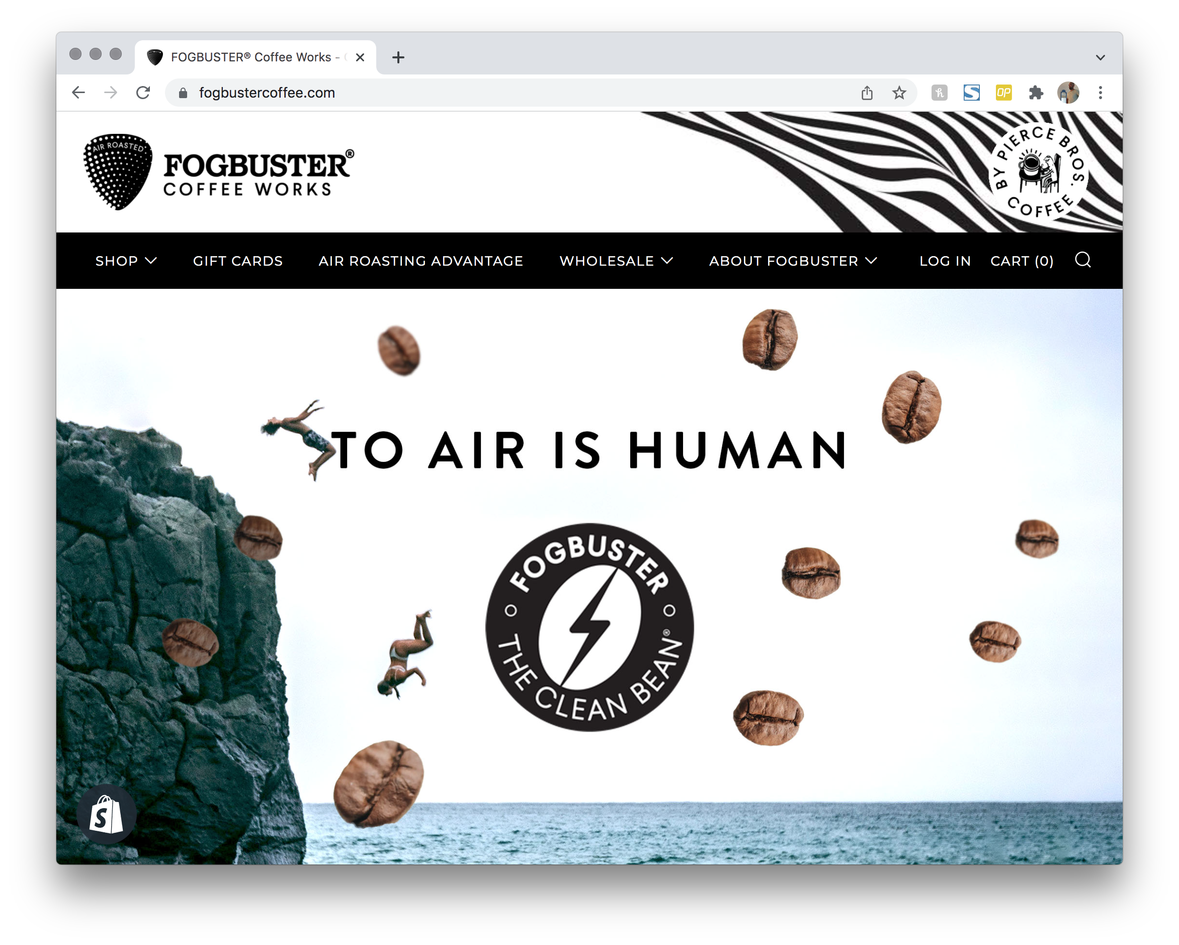 madlab design websites - fogbuster coffee